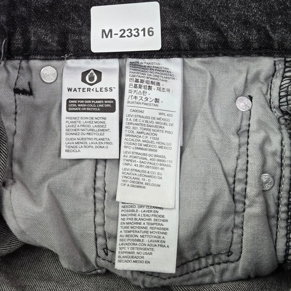 Levi's 505 Men Jeans 31X32 Gray Denim Regular Fit Straight Leg 31